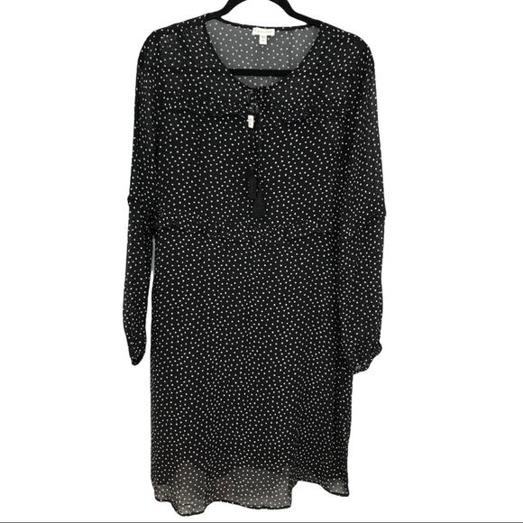 Garnet Hill Silk Dress Ruffle-Bodice Boho Peasant Sz XS oversized flowy - Picture 6 of 12